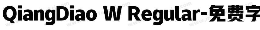 QiangDiao W Regular字体转换